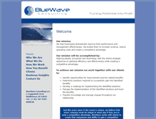 Tablet Screenshot of bluewaveconsult.com